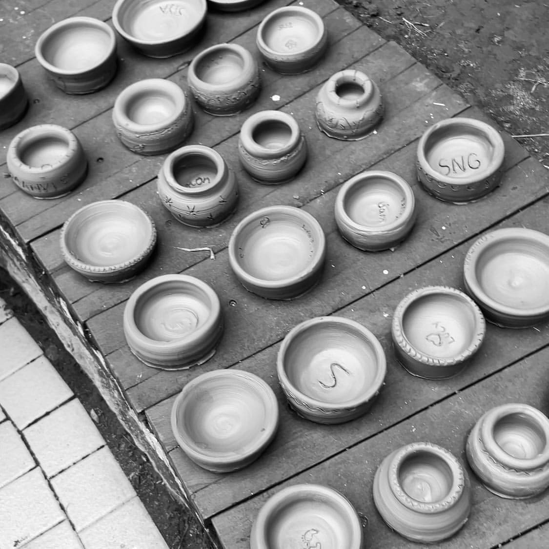 A piece thrown on the wheel at Studio Madrasi