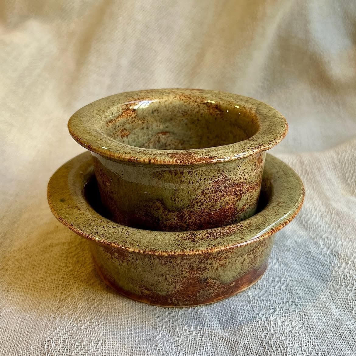 A piece thrown on the wheel at Studio Madrasi