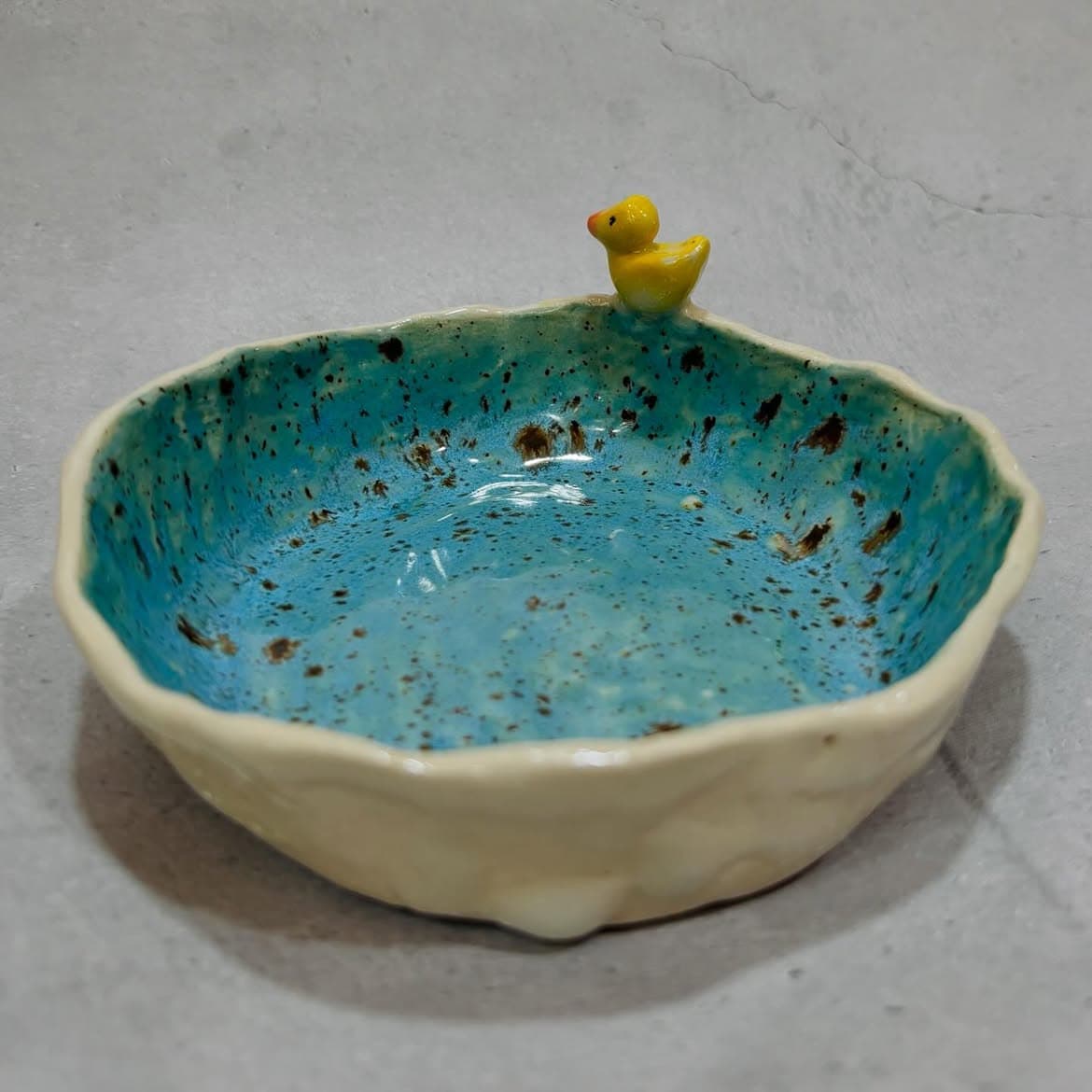 A piece thrown on the wheel at Studio Madrasi