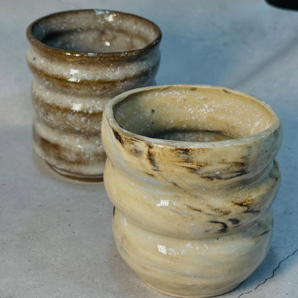 A piece thrown on the wheel at Studio Madrasi