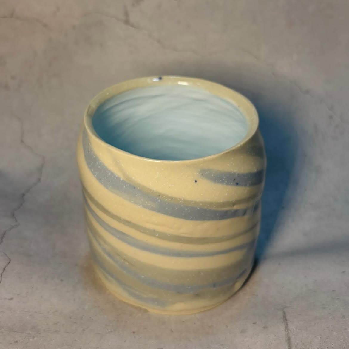 A piece thrown on the wheel at Studio Madrasi