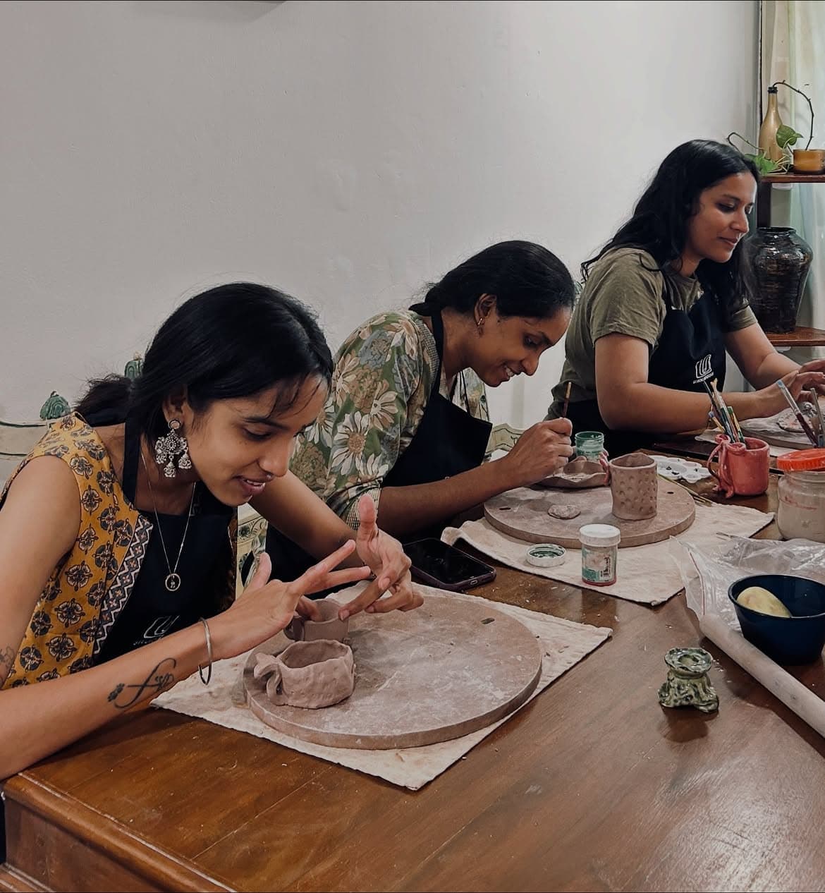 Handmade ceramics at Studio Madrasi