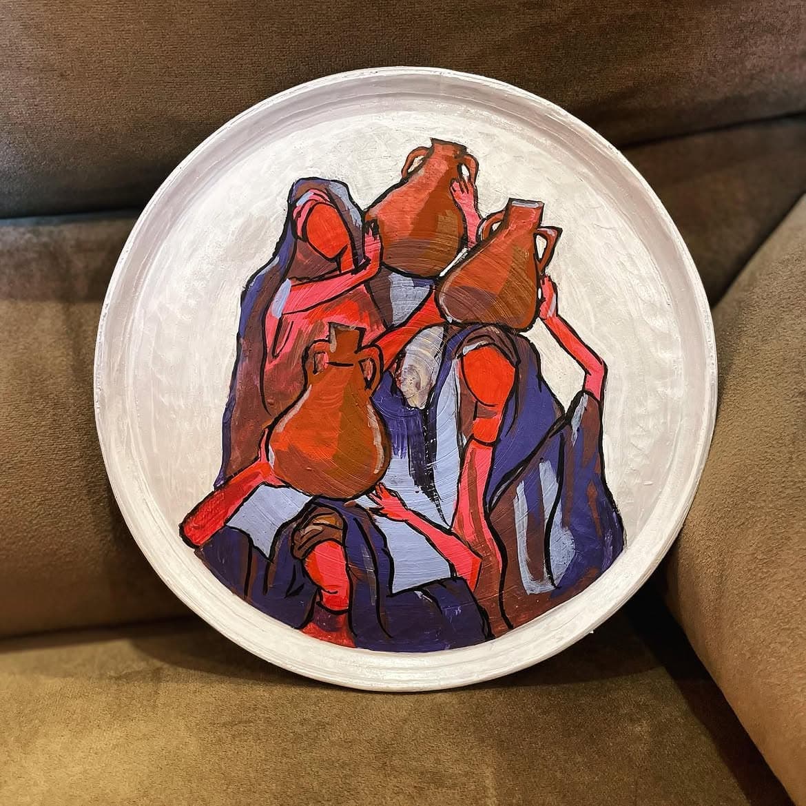 A piece thrown on the wheel at Studio Madrasi